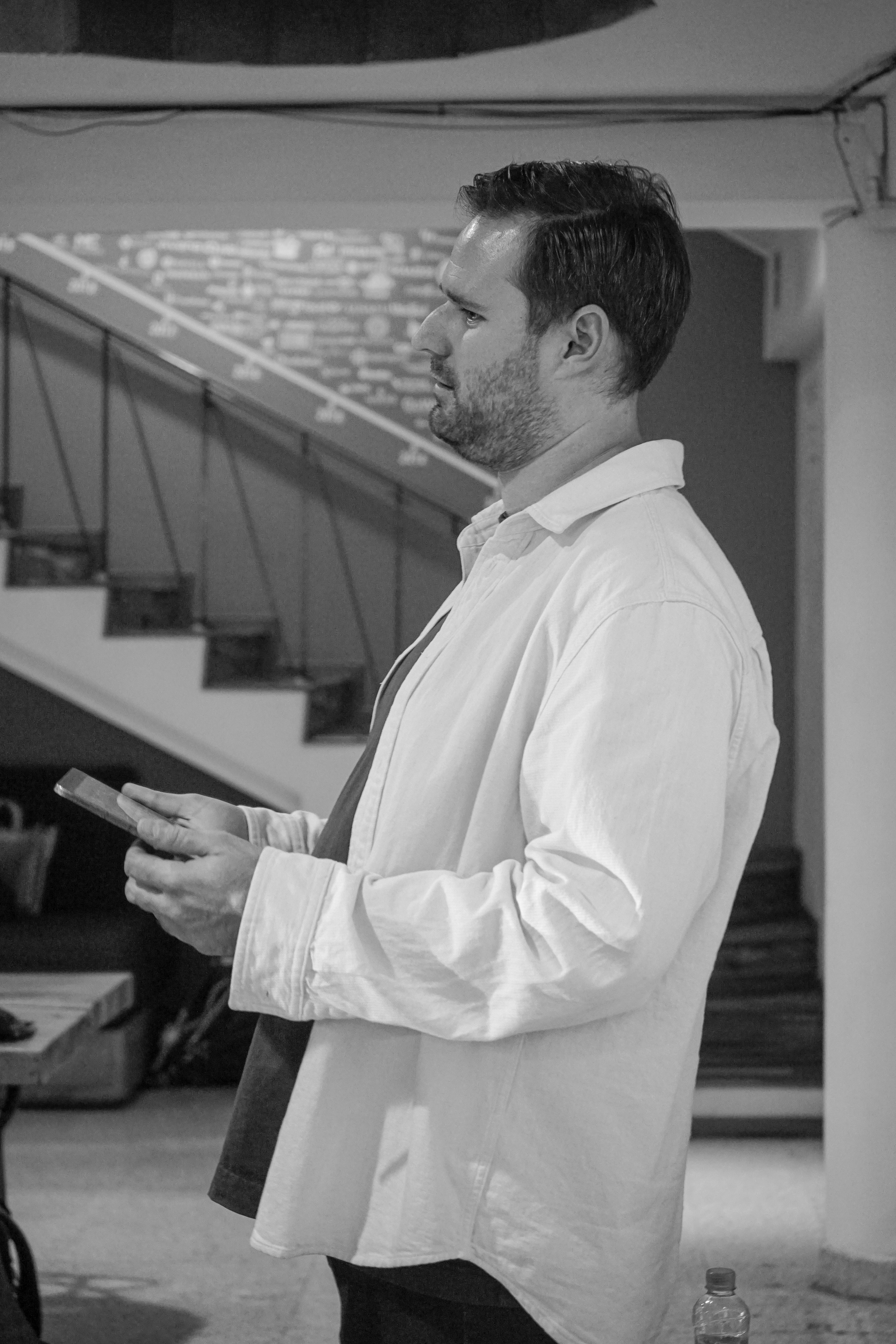 Alejandro Krasovsky speaking at Mexico Tech Week